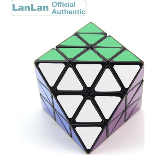 LanLan 8 Axis Octahedron Skewbed Magic Cube Diamond Professional Speed Puzzle Antistress Educational Toys For Children