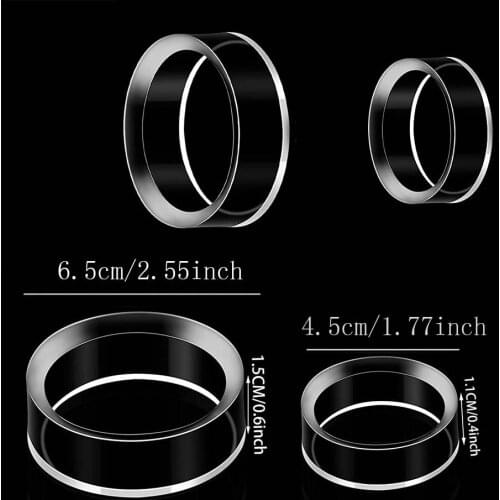 Acrylic Display Stand Clear Ring Holder Plastic Round Display Stands For Golf Ball Baseball Softball Tennis Footbal Collection