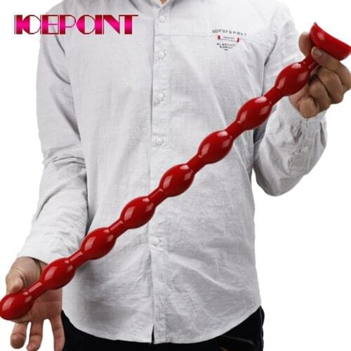 Anal Beads Butt Plug Sex Toys for Women Long Thread Big Realistic Dildo Suction Cup Vagina Female Masturbation for Lesbian 50cm