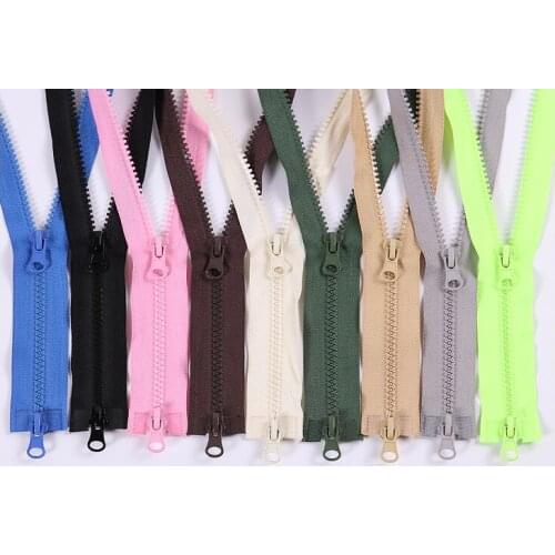 Free shipping 5pcs/lot 5# 150cm resin double-ended zipper down jacket coat zipper tent bag zipper double slider Cushion zipper