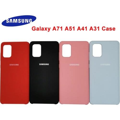 Samsung A51 Back Case Liquid Silicone Silky soft Case For Galaxy A Quantum A71 A51 A41 A31 Protective Case A71 A51 5G Phone case