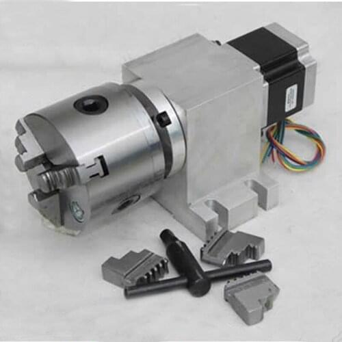 CNC 4th Axis Rotary Head Of Engraving Machine 3 Jaw Centering Chuck (A axis+ Rotary Axis+CNC Dividing Head) K11