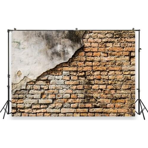 HUAYI Photography Backdrops Grunge Brick Wall Newborn Studio Portraits Photobooth Background Peeling Wall Photo Backdrop W-6937