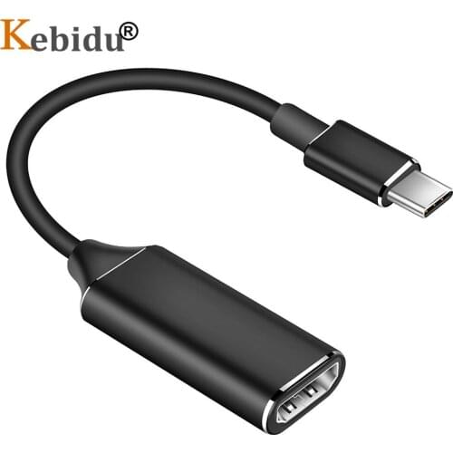 KEBIDU USB3.1 To HDMI-compatible Cable Adapter HDTV Display 4k 30hz Type C Converter For MacBook Samsung Galaxy S9/S8/Note 9