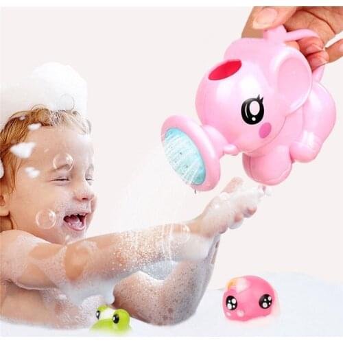 Classic Baby Bath Toys Lovely Plastic Elephant Shape Animal Children Bathroom Water Spray Toys For Baby Shower Swimming Toys Kid