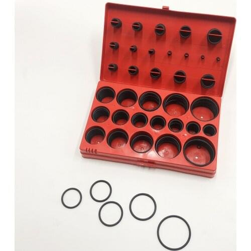 SAE Standart O-Ring Assortment Kit 407Piece Black Nitril 70A Durometer 32Sizes for Car Automotive and Faucet Repair Kit
