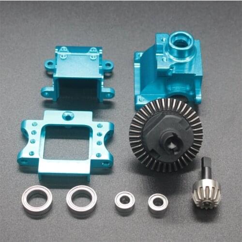 Aluminum Alloy Rear Gear Box Complete Drive & Diff.Gear 06064 02030 02024 06046 02138 02139 1/10 HSP 94122 94166 94177 94188