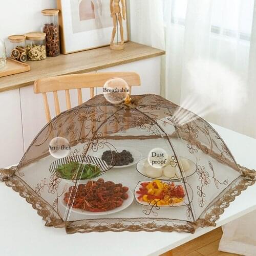 Kitchen Storage Food Covers Household Dust-Proof Vegetable Cover Desk Organizer Kitchen Accessories Foldable Tools Home Supplies