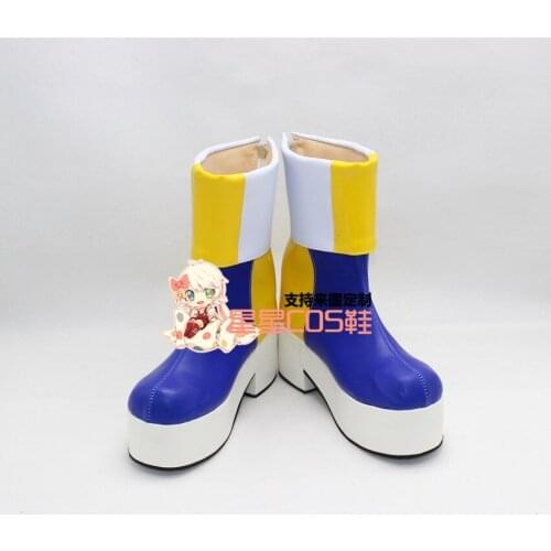 LOL Riven The Blade of Exile Purple Thick Heel Halloween Cosplay Shoes Boots X002