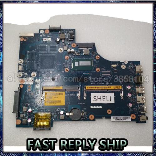 SHELI For Dell l inspiron 17R 5737 3737 laptop Motherboard I5-4200U CPU VBW11 LA-9984P CN-0W6XCW 0W6XCW W6XCW DDR3L tested ok