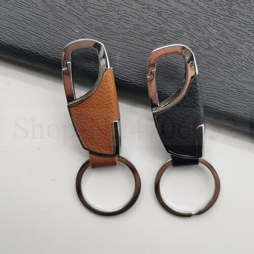 Metal Leather Keychain Keyring Key Chain Car Key Ring For Mercedes, For BMW,For Audi,For VW,For Nissan ,For Honda,For Mazda