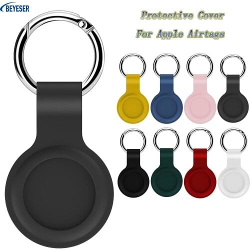 New Style Suitable For Apple Airtags Liquid Silicone Protection Locator Tracker Anti-Lost Device Keychain Protective Cover