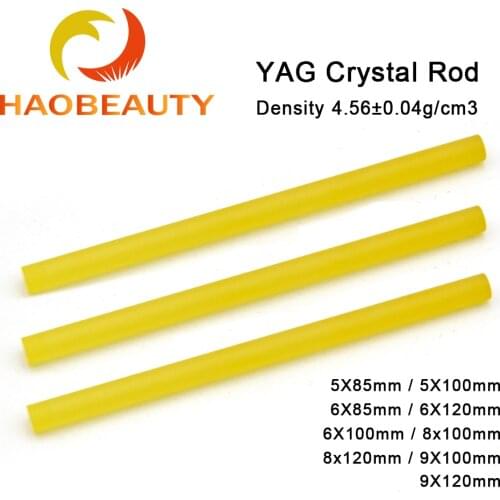 HAOBEAUTY Beauty Equipment With 5X85mm Double Doped YAG Crystal Rod Laser Rod Beauty Laser Rod