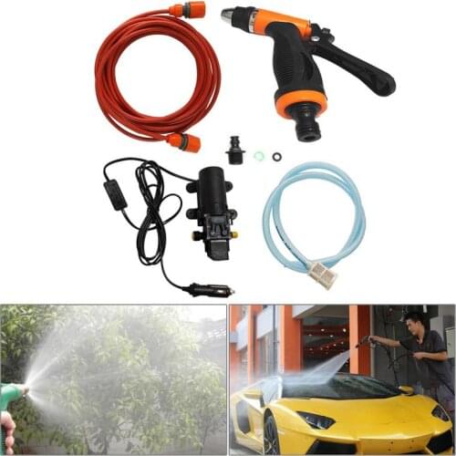 12V 130PSI High Pressure Car Washer Gun Pump Electric Deep Cleaning Washing Machine Car Garden Clean Care Accessories