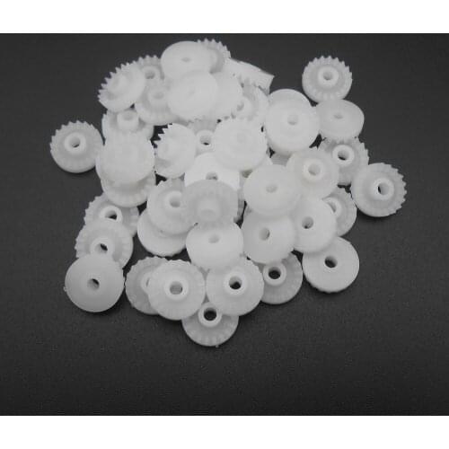 50PCS 0.5M 20T Plastic Crown Gear 0.5 Modulus 20 Teeth Front Aperture Hole 2.5mm 2.45mm Tight Distribution 4MM X 11MM C202.5AF