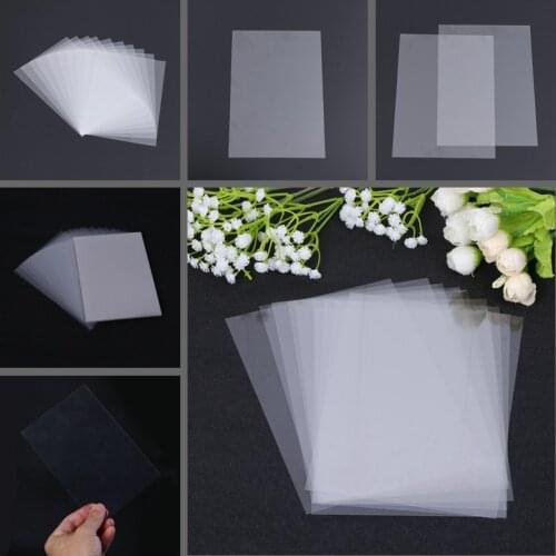50Pcs 4.3X6.3Inch Clear Plastic Window Sheets for Shaker Cards Making Photo Album Box Combined Double-Sided Adhesive Foam Strips