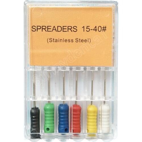 Dental Endo Stainless Steel Tapered Finger Spreaders Hand Use Pluggers Files Endondontics Root Canal Files Dentistry Tool