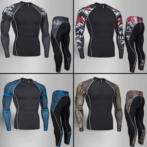 New teen thermal underwear winter men warm winter running warm shirt warm pants quick-drying tights fleece warm Long Johns