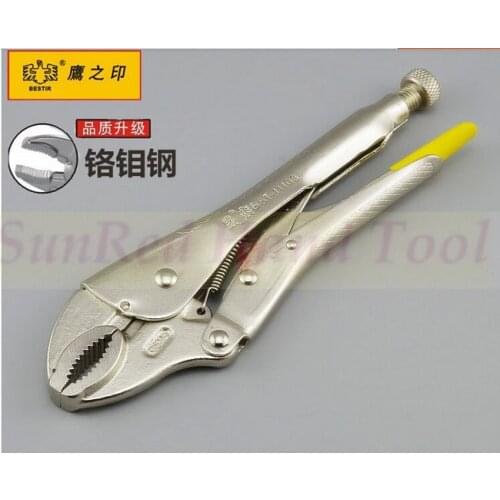 BESTIR taiwan made new type Cr-Mo 10" japan style curved locking plier industry heavy duty tool,No.11103freeshipping