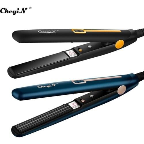 CkeyiN Hair Straightener Professional Curling Iron Mini Size Tourmaline Ceramic Flat Iron 20MM Straightening Salon Styling Tool