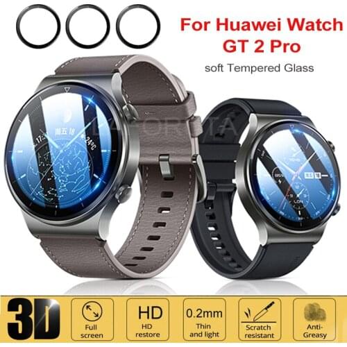 GT2 Pro Protective Film for Huawei Watch GT 2 Pro Screen Protector Full Cover Soft Fibre Smartwatch Accessories Not Glass