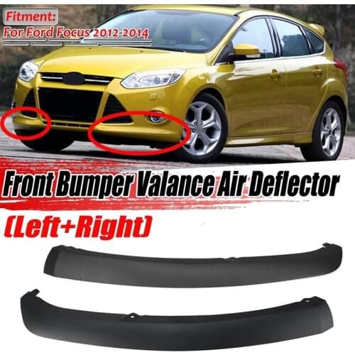 2Pcs Front Bumper Lip Spoiler Air Chin Splitter Lower Valance Panel for Ford Focus 2012-2014 FO1095244C CP9Z17626B