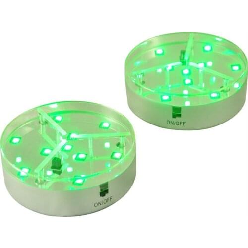 4 inch led light base for acrylic sign1pc/lot Centerpiece Lighting 3AA Battery Operated 9 RGB LED Light For Under Vase