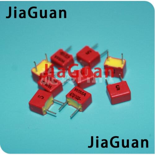 50PCS NEW RED WIMA FKP2 470PF 100V 5% 471 0.47NF PCM5mm Audio hot sale 100v470pf