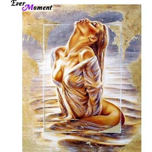 5D diamond mosaic full square diamond embroidery paintings beads woman in frame diamond cross stitch sets diy painting ASF504