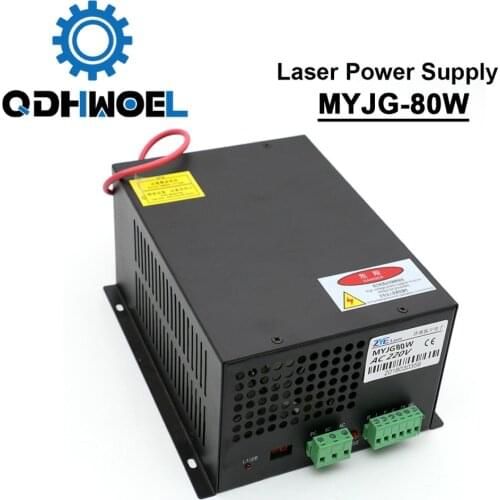 80W CO2 Laser Power Supply for CO2 Laser Engraving Cutting Machine MYJG-80W