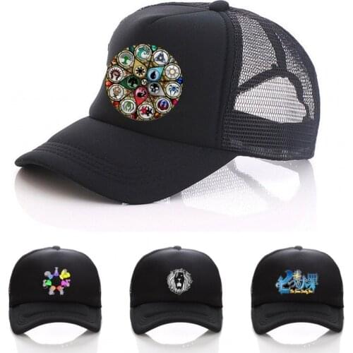 Anime The Seven Deadly Sins cospaly Baseball Trainer Cap men women Sun Black adjusted snapback hat
