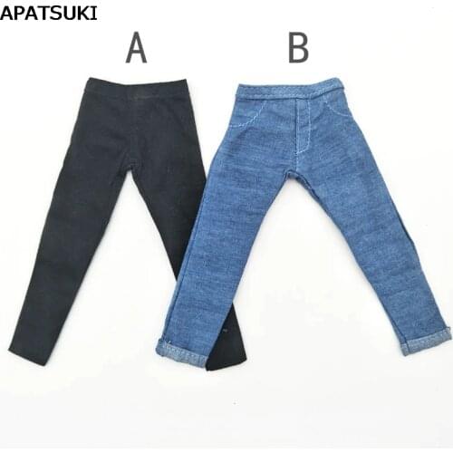 Handmade Jeans Trousers For Ken Doll Long Pants For Barbies Boyfriend Prince Ken Doll Casual Clothes Male Doll Clothes