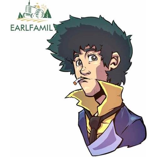 EARLFAMILY 13cm x 9.3cm For Spike Funny Car Stickers Waterproof Sunscreen Personality Car Creative Stickers Car Decoration