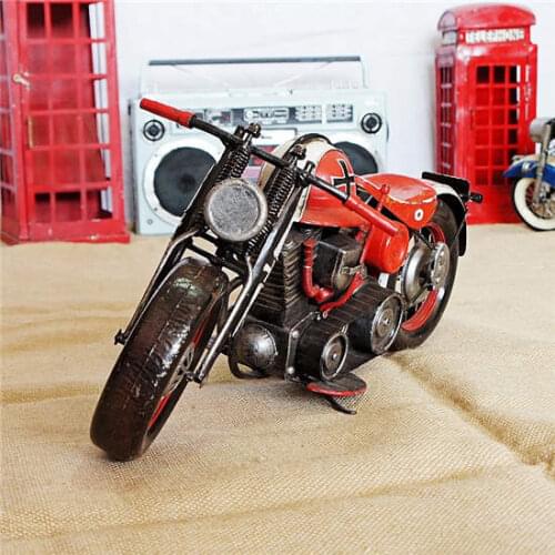 Handmade products vintage car model creative gifts home decoration home decoration red and blue Easter