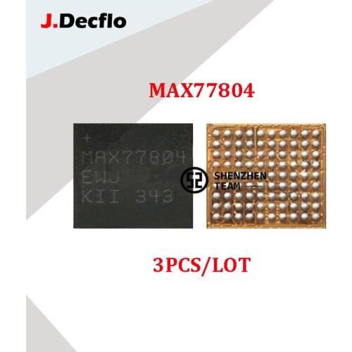 JDecflo 3PCS PMIC MAX77804 MAX77804EWJ Small Power Supply IC For SAMSUNG Note3 N900 N9005 N9006 N750 N7505 Integrated Circuits