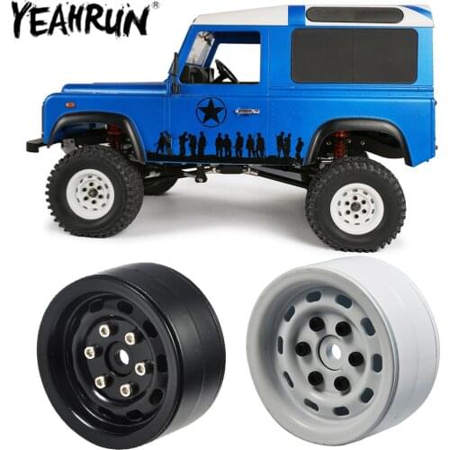 YEAHRUN 4PCS 1.9" Wheel Rim Heavy Duty Alloy Wheel Hubs for 1:10 RC Rock Crawler Traxxas TRX4 SCX10 CC01 F350 D90 90034