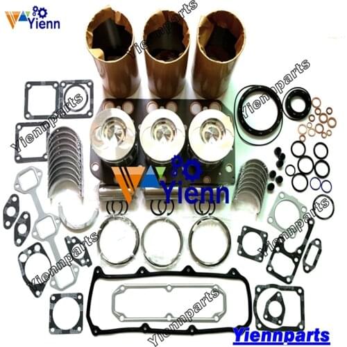 3TN100 Overhaul Rebuild Kit Full Gasket Liner Piston Ring Bearing For Yanmar Engine Parts
