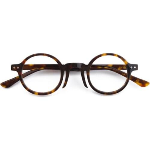 Retro Round Acetate Optical Glasses Frames Men Women Rice Nail Fashion Computer Eyeglasses 50435