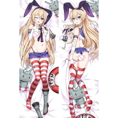Hot Japanese Anime Hugging Pillow Cover Case Pillowcases Decorative Pillows Double-Sided 2Way 2WT 50X160CM Kantai Collection