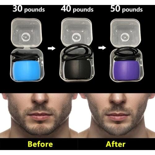 Fitness Face Masseter men facial pop n go mouth jawline Jaw Exerciser Muscle chew ball chew bite breaker training