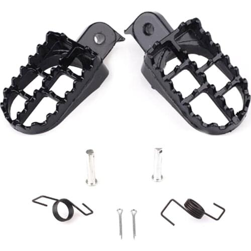 Hot Sale New Motocross Wide Fat Foot Pegs Footrest For Honda CR CRF XR 50 70 80 100 Yamaha Kawasaki KLX110