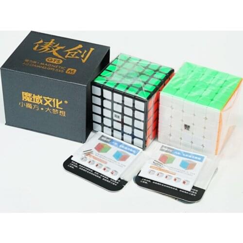 MOYU AoChuang GTS M 5x5 Magnetic Black Stickerless Smart Cube Magic Cube Speed Puzzle Cubes Educational Toys for Children