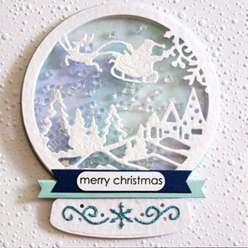 New Christmas metal cutting mold technology mold scrapbook embossing die cutting winter scene decoration ie cuts