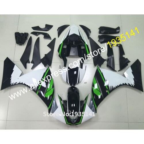 Fairing For Yamaha 2009 2010 2011 YZF-R1 YZFR1 09 10 11 YZFR1000 YZF R1 Black Green White Motorcycle Fairing (Injection molding)