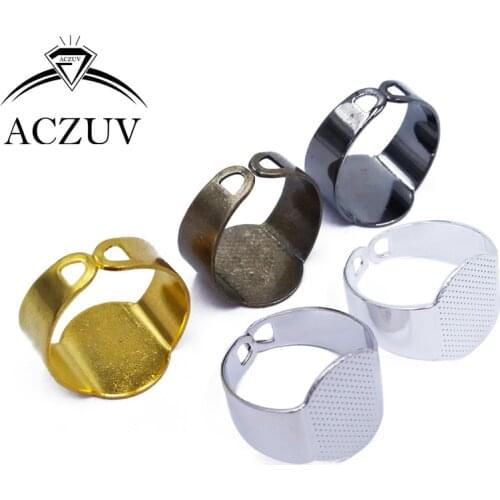 Wholesale Lot 200pcs 11x15mm Adjustable Ring Blank Bezel Ring Cabochon Cameo Base Settings
