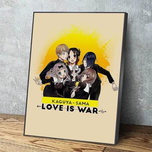 Home Decor Prints Anime Lot Girl Love Is War Painting HD Cute Picture Wall Art HD Modular Canvas Poster Bedside Background Frame