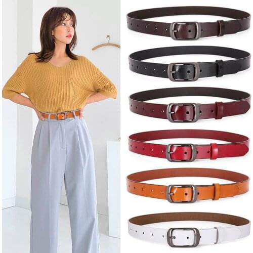 Ladies Luxury Belt Designers Leather High Quality Belt Fashion Alloy Buckle Girl Jeans Dress Belts