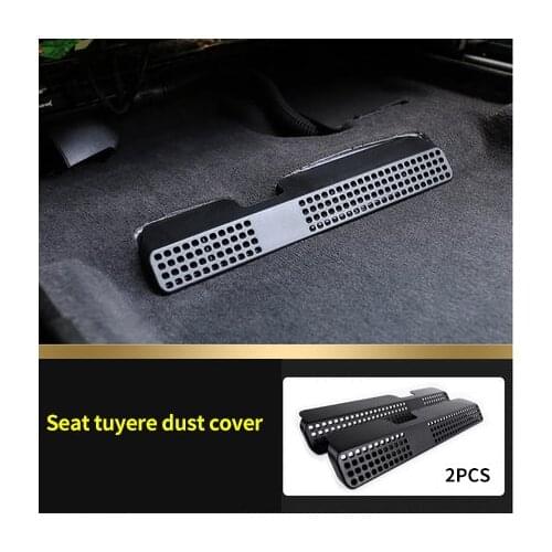 Seat Tuyere Dust Cover Molding Trim For Audi Stainless Steel 2018 2pcs Chrome A4l 2017