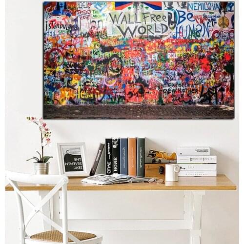 Modern Abstract Graffiti Art Canvas Painting Posters and Prints Quadros Wall Art Pictures for Living Room Home Decoration Cuadro