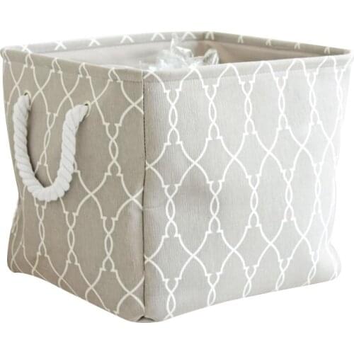 Zakka Style Cloth Folding Cover Storage Boxes With Handle Storage Basket Finishing Clothing Wholesale Storage Racks